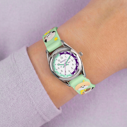 Tikkers 3D Animal Aqua Silicone Strap Watch - TK0212