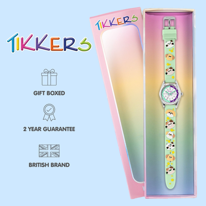 Tikkers 3D Animal Aqua Silicone Strap Watch - TK0212