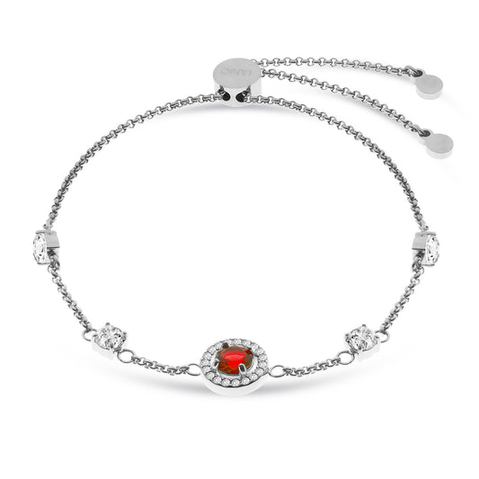 Liu Jo Celestia Silver Bracelet - Red - LJ2269