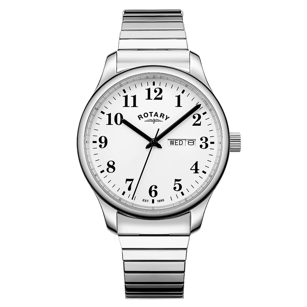 Rotary Men's Heritage Altera Stainless Steel Expander Bracelet Watch - RGB10025/01