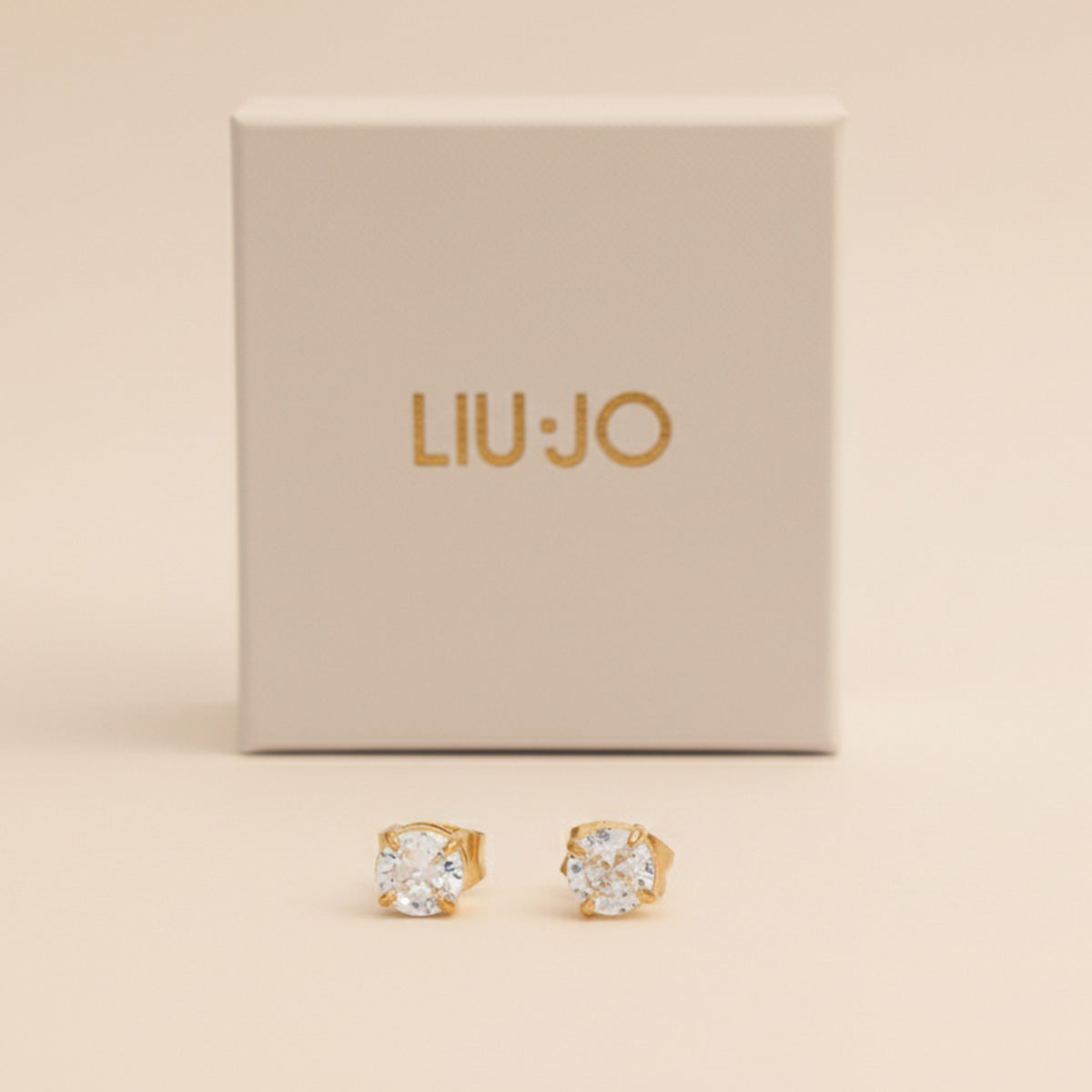 Liu Jo gold earring stud - LJ2566