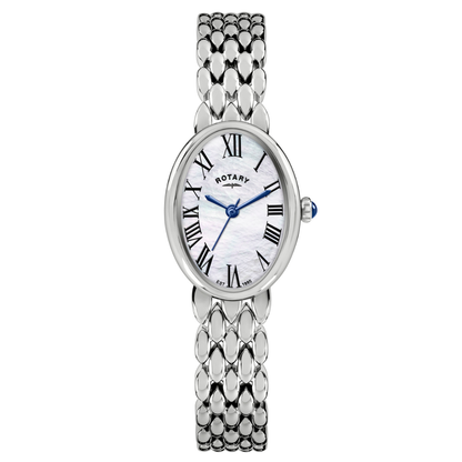 Rotary Ladies Heritage Astoria Mother Of Pearl Dial Stainless Steel Pebble Bracelet Watch - RLB10023/07