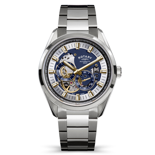 Rotary Men's Seamatic Eclipse 100M Water Resistance Stainless Steel Bracelet Watch - RGB10007/05