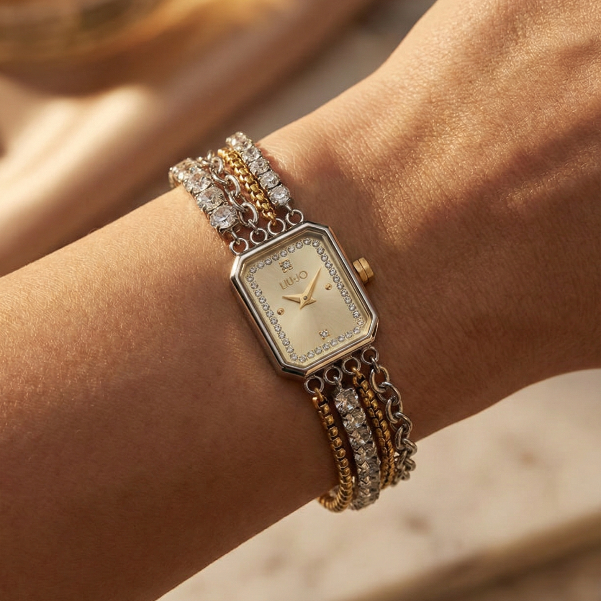 Liu Jo Chains Bijou Dual Tone Stainless Steel Watch - TLJ2672