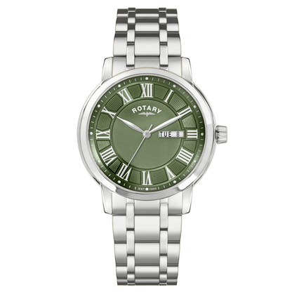 Rotary Men's Heritage Stainless Steel Bracelet Watch - RGB10023/24