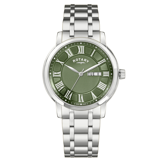 Rotary Men's Heritage Stainless Steel Bracelet Watch - RGB10023/24
