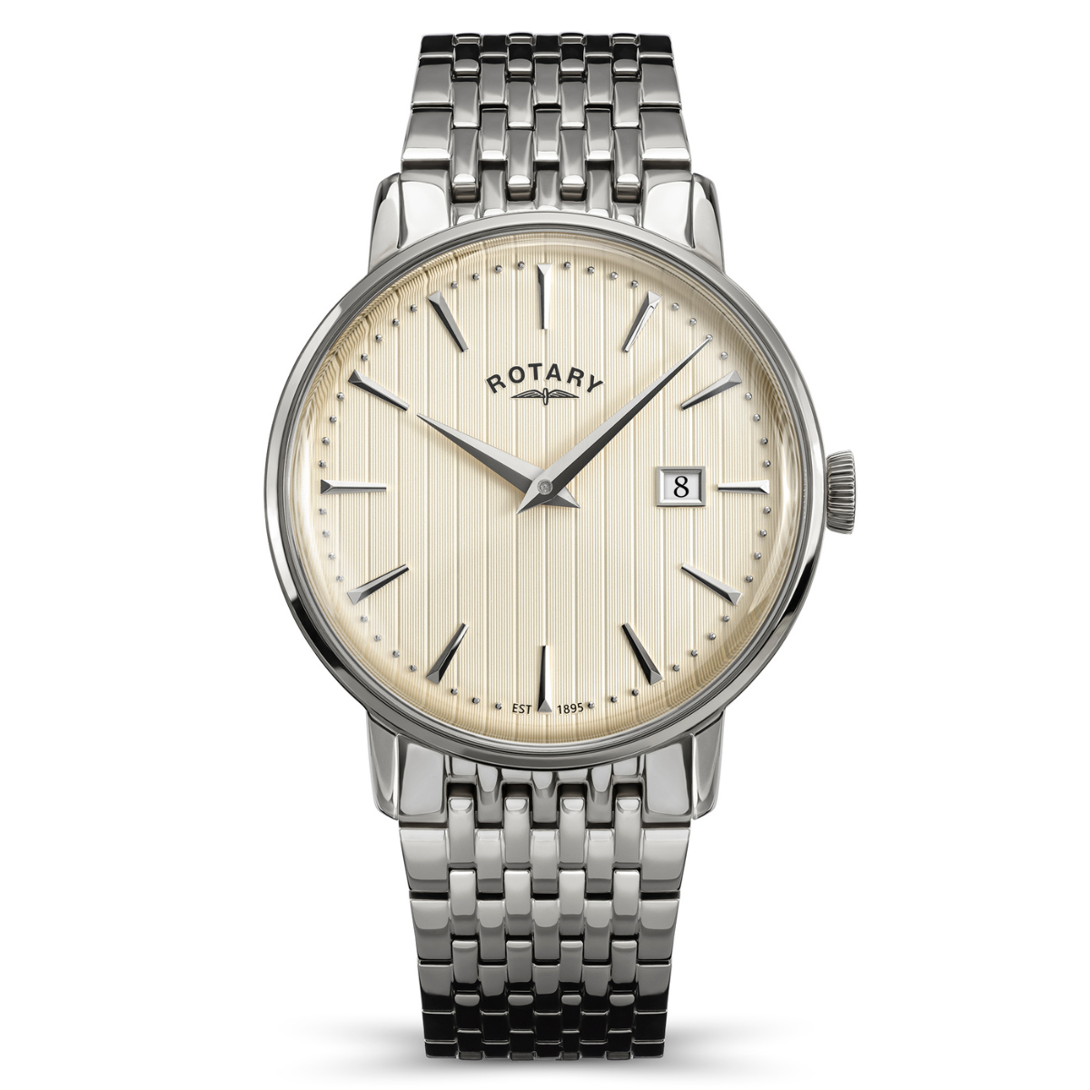 Rotary Men's 1895 Stainless Steel Bracelet Watch - RGB10049/31