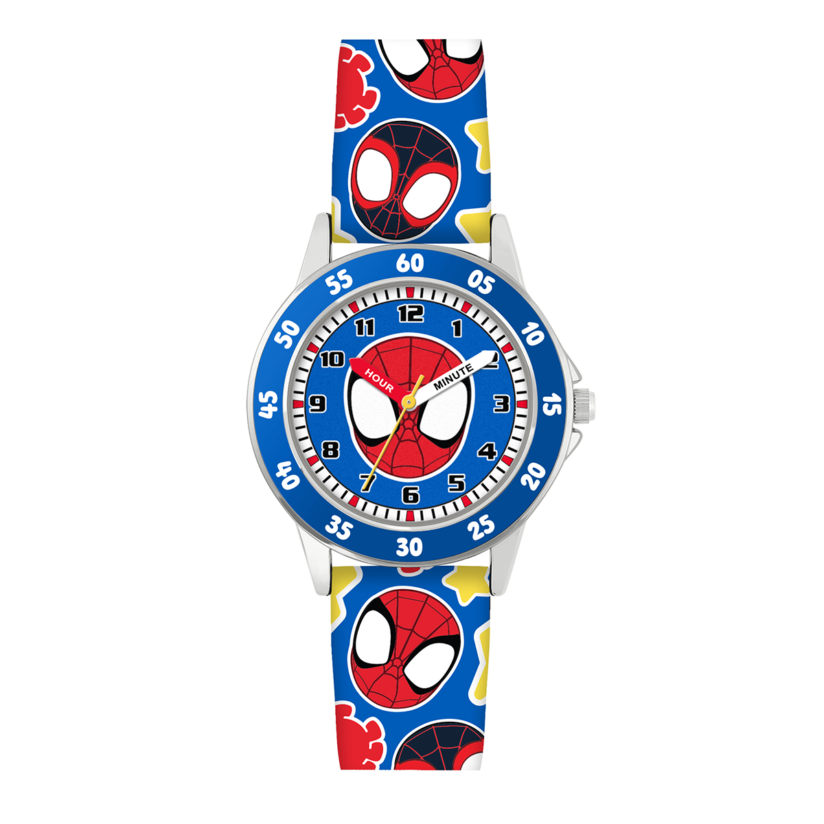 Spidey Amazing Friends Printed Silicone Strap Time Teacher Watch - SPF9003