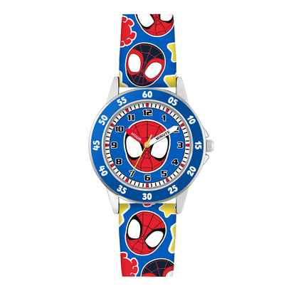 Spidey Amazing Friends Printed Silicone Strap Time Teacher Watch - SPF9003