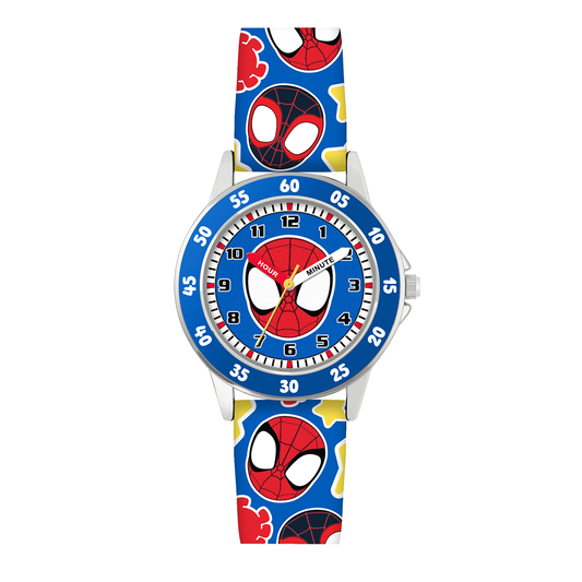 Spidey Amazing Friends Printed Silicone Strap Time Teacher Watch - SPF9003