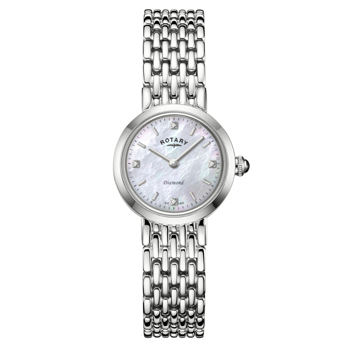 Rotary Ladies Heritage Diamond Mother Of Pearl Dial Stainless Steel Bracelet Watch - LB00899/07/D