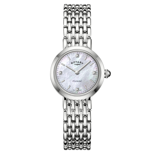 Rotary Ladies Heritage Diamond Mother Of Pearl Dial Stainless Steel Bracelet Watch - LB00899/07/D