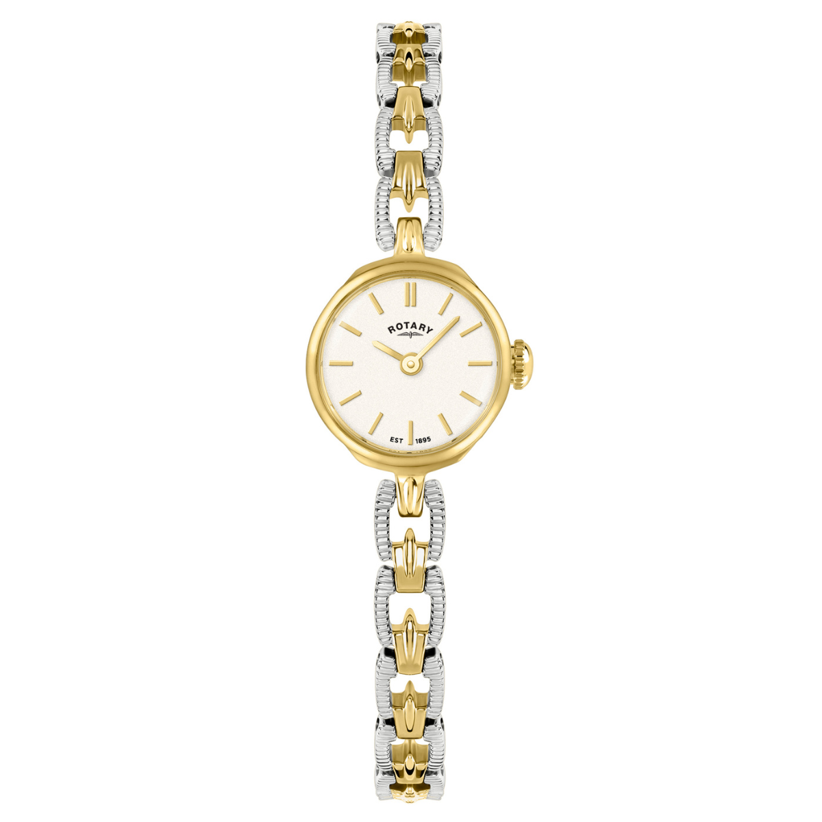 Rotary Ladies 1895 Silver & Gold Plated Bracelet Watch - RLB10003/70