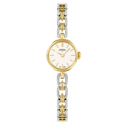 Rotary Ladies 1895 Silver & Gold Plated Bracelet Watch - RLB10003/70