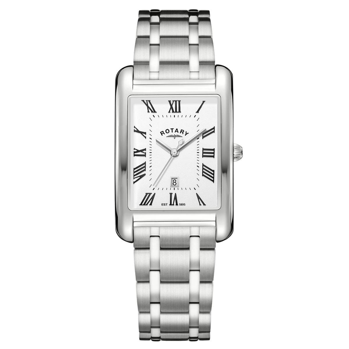 Rotary Men's Heritage Astoria Rectangular Stainless Steel Bracelet Watch - RGB05750/01