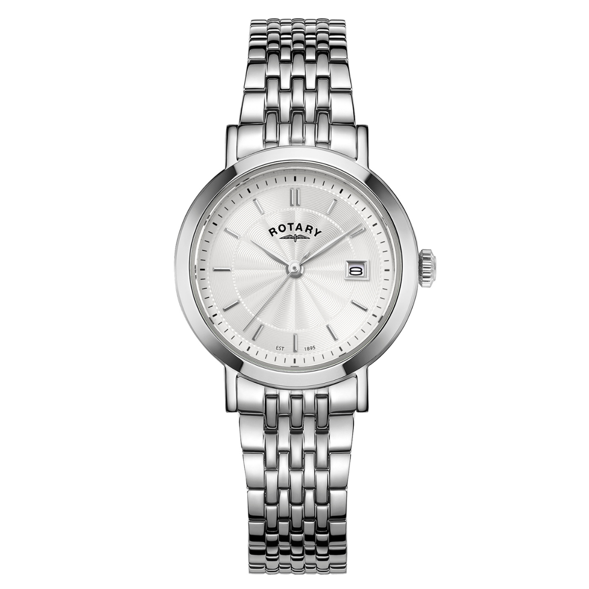 Rotary Ladies Heritage White Dial Stainless Steel Bracelet Watch - LB05420/02