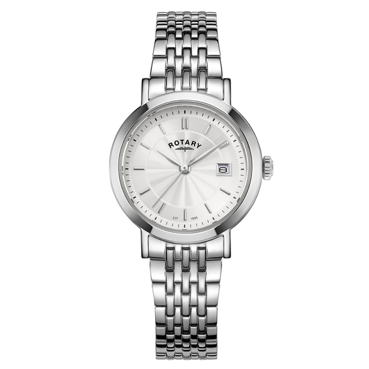 Rotary Ladies Heritage White Dial Stainless Steel Bracelet Watch - LB05420/02