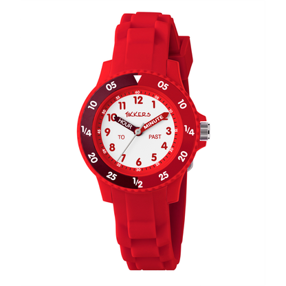 Tikkers Red Silicone strap Timer Teacher Watch - TK0216
