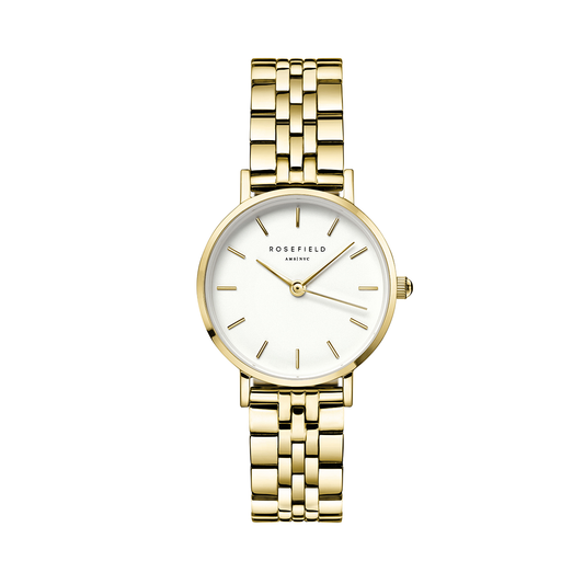 Rosefield The Small Edit White Steel Gold  - 26WSG-267