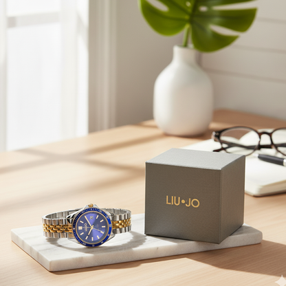 Liu Jo Casual Company Lady Blue Dualtone Watch - TLJ2321