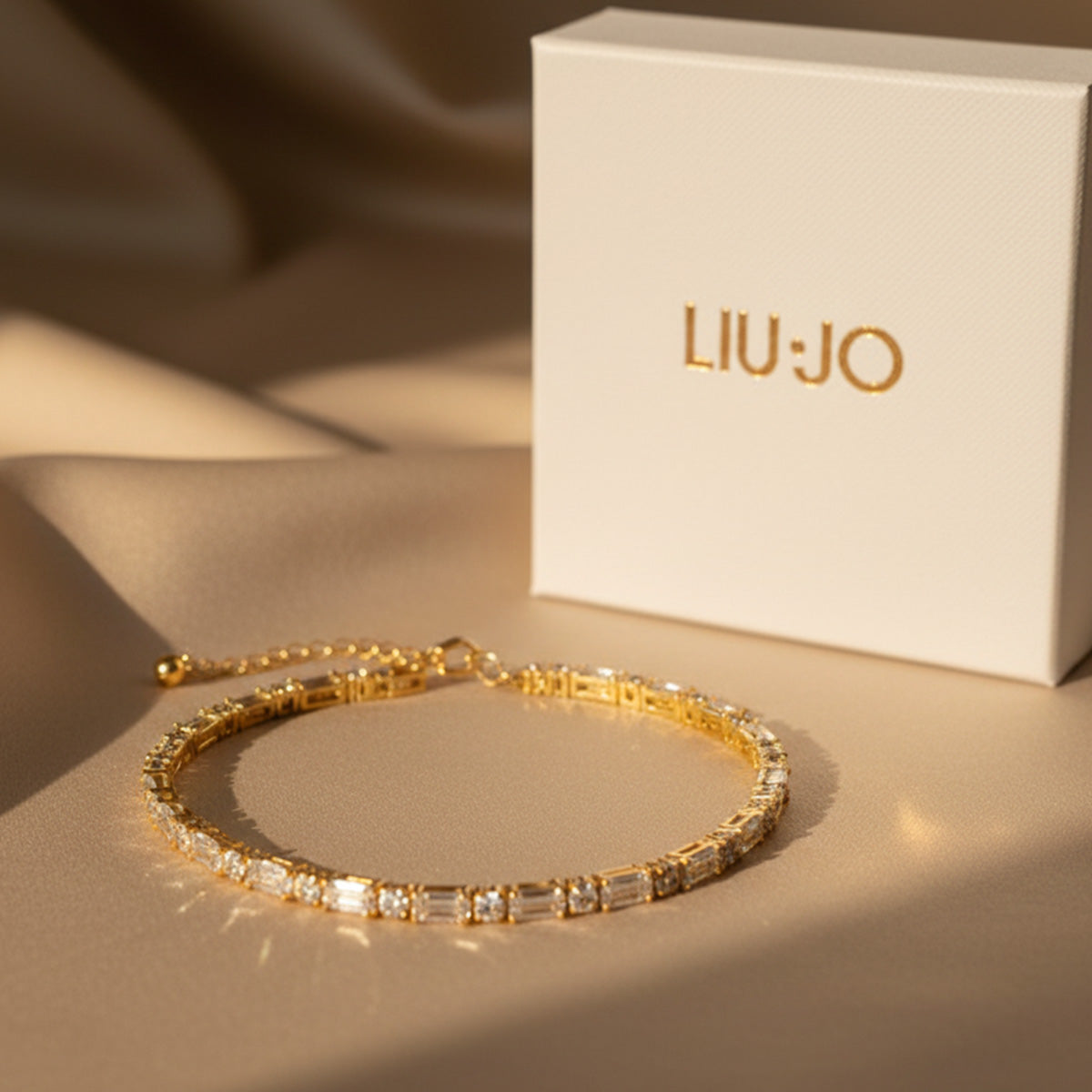 Liu Jo crystals gold bracelet - LJ2689