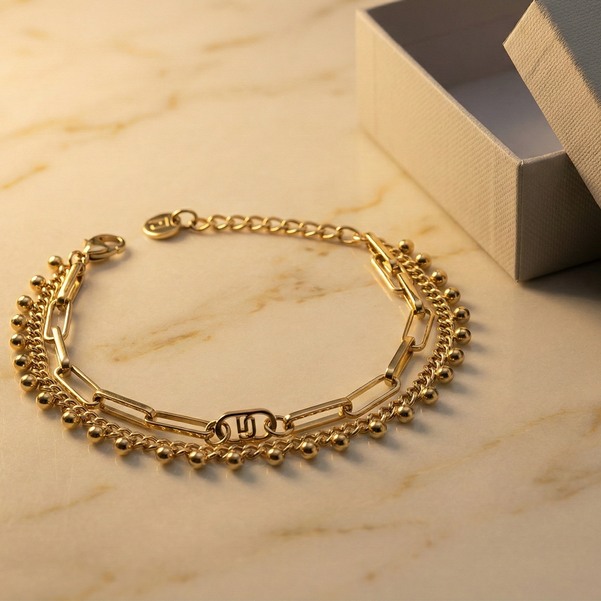 Liu Jo Vessel Gold Bracelet - LJ3004