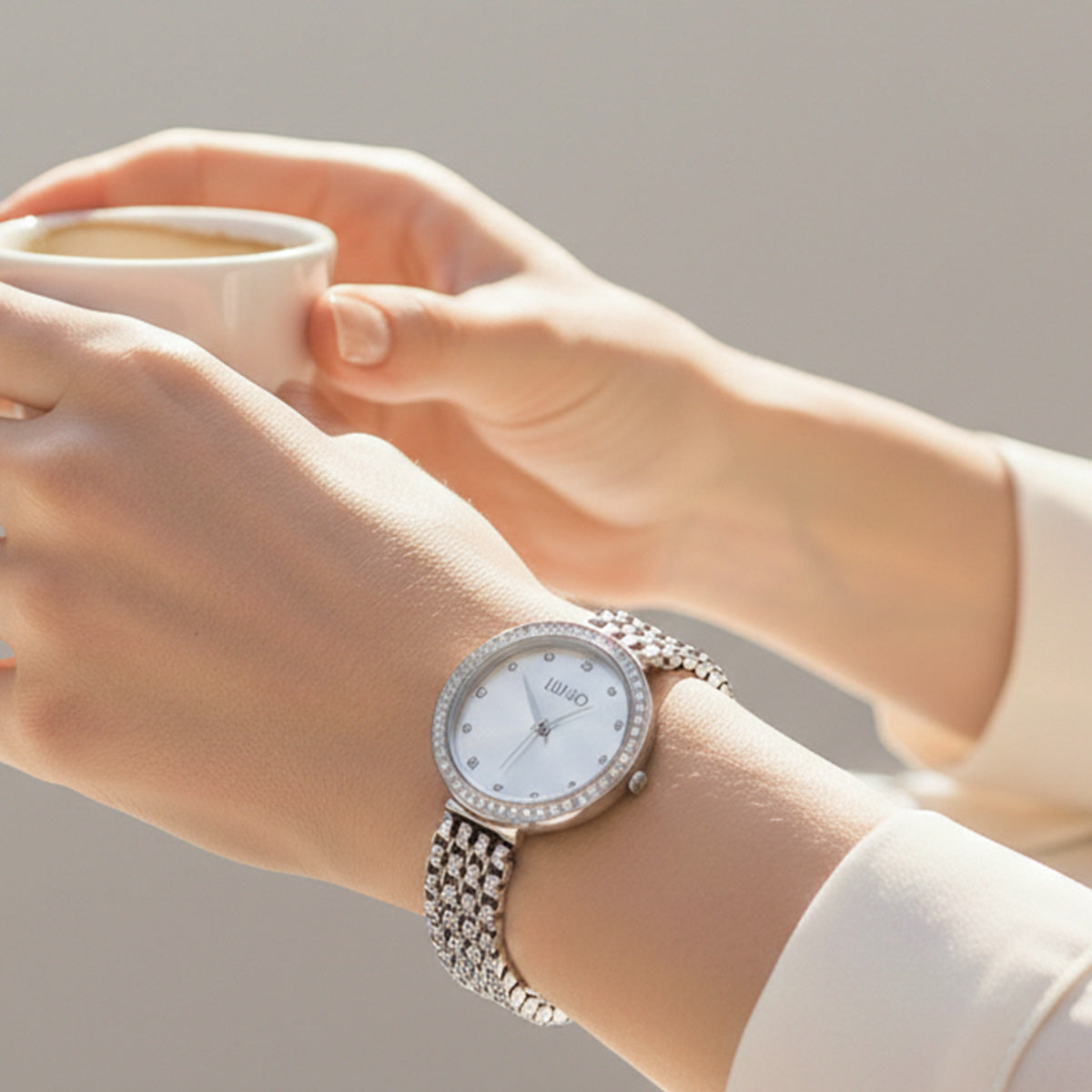 Liu Jo Chains Clear Silver Watch - TLJ2196