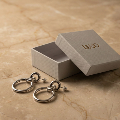 Liu Jo Loop Silver Earrings - LJ2921