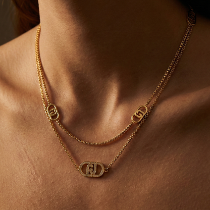 Liu Jo Floet Gold Necklace - LJ2907