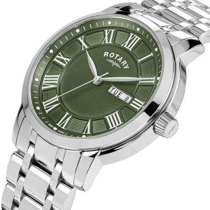 Rotary Men's Heritage Stainless Steel Bracelet Watch - RGB10023/24