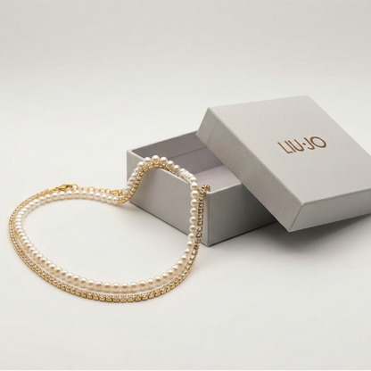 Liu Jo Lune Duo Gold Necklace - LJ3026