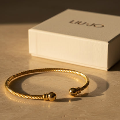 Liu Jo twisted gold bangle - LJ2686