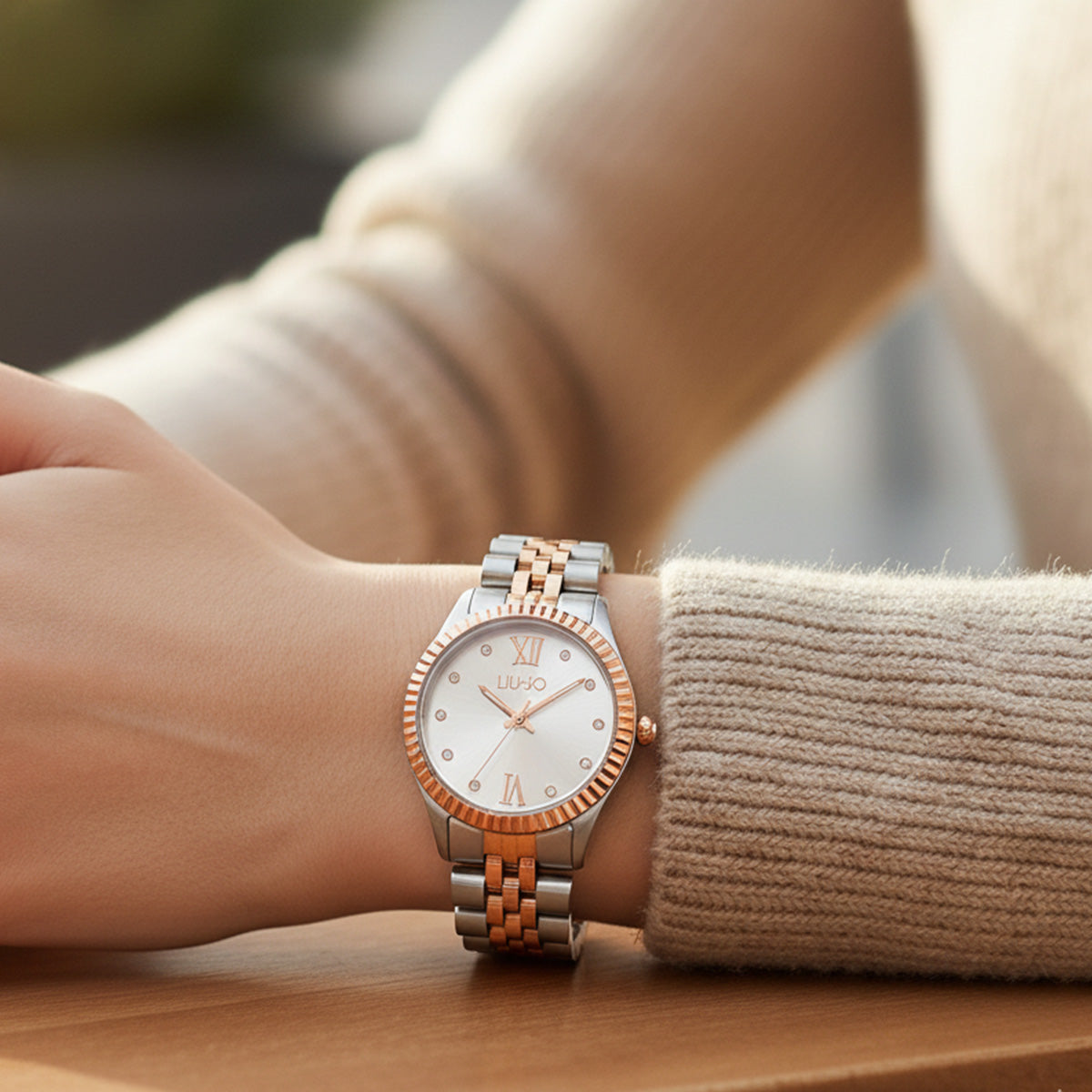 Liu Jo Cusual Tiny White Dualtone Watch - TLJ1223