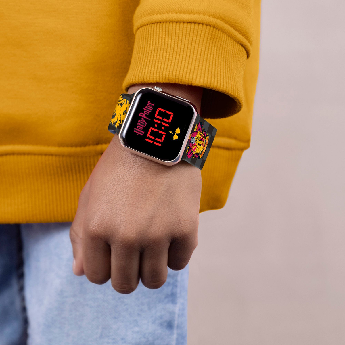 Harry Potter Black Printed Strap LED Watch - HP4118