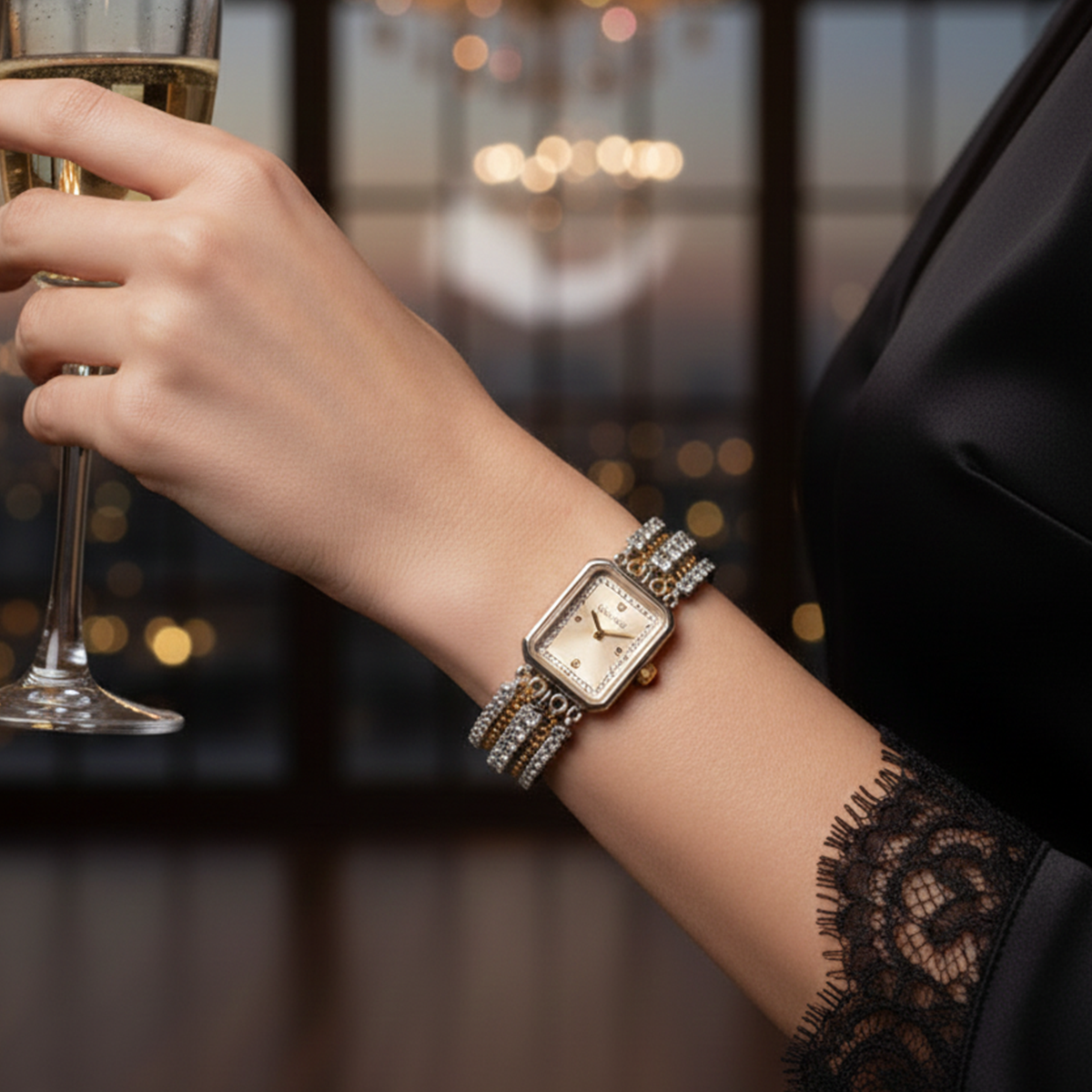 Liu Jo Chains Bijou Dual Tone Stainless Steel Watch - TLJ2672