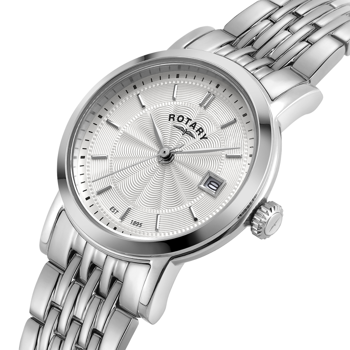 Rotary Ladies Heritage White Dial Stainless Steel Bracelet Watch - LB05420/02