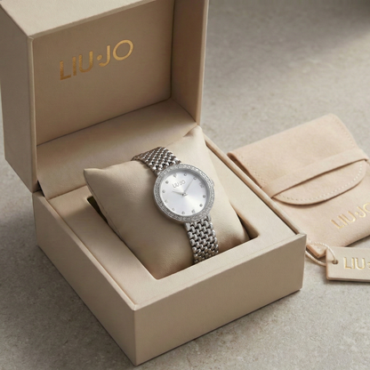 Liu Jo Chains Clear Silver Watch - TLJ2196