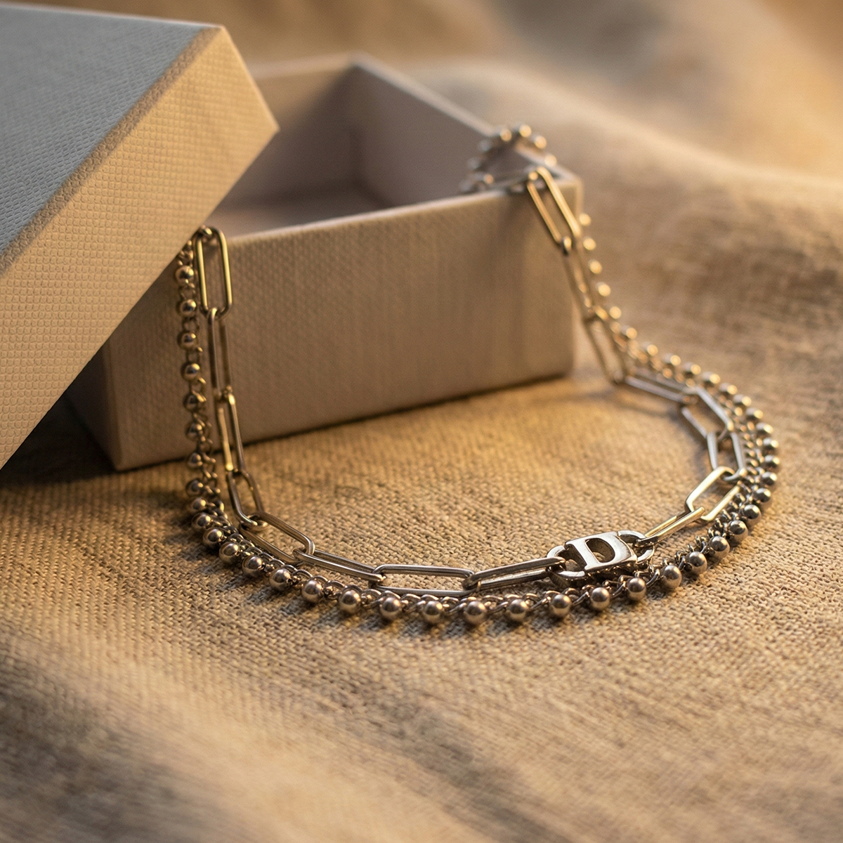 Liu Jo Rivet Silver Necklace - LJ2998