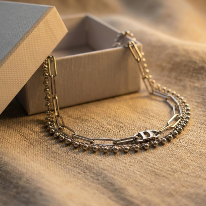 Liu Jo Rivet Silver Necklace - LJ2998