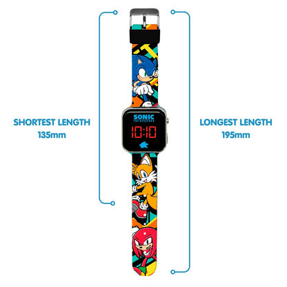 Sonic The Hedgehog 3 Printed LED Boys Watch - SNC4228M
