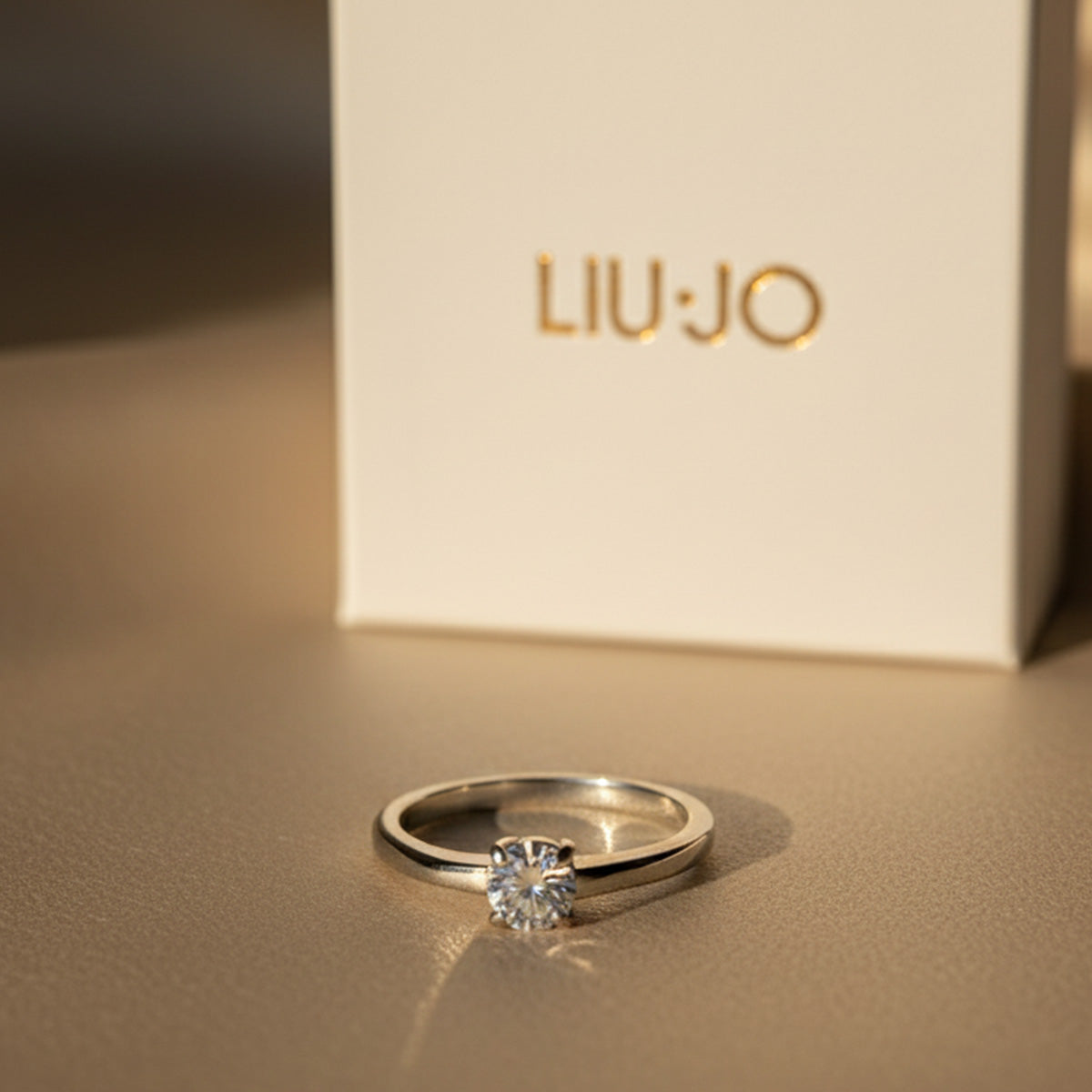 Liu Jo one crystal silver ring - LJ2572