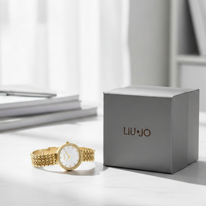 Liu Jo Chains Clear Gold Watch - TLJ2198