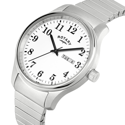 Rotary Men's Heritage Altera Stainless Steel Expander Bracelet Watch - RGB10025/01
