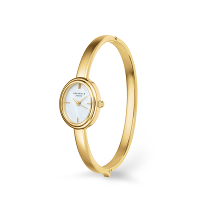 Rosefield Studio Edition 6 Bangle Watch Oval Gold Small 55 mm - STWGSG-ST04