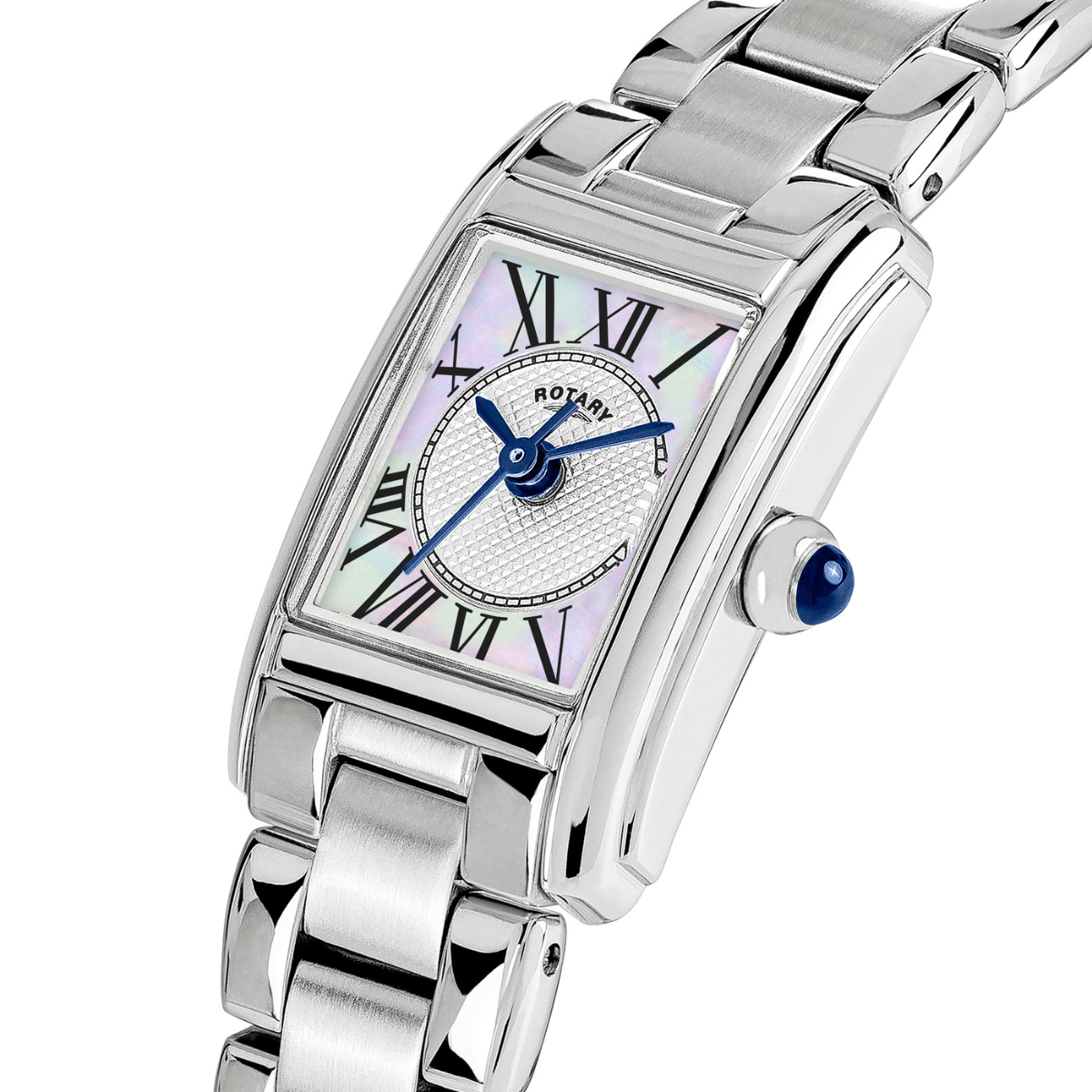Rotary Ladies Heritage Astoria Mother Of Pearl Dial Rectangular Stainless Steel Bracelet Watch - RLB10027/70