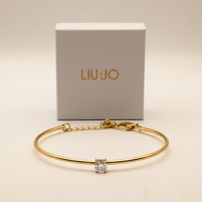 Liu Jo gold thin bangle - LJ2542