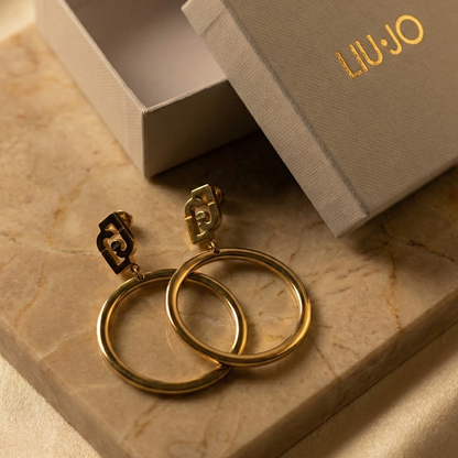 Liu Jo Aura Gold Earrings - LJ3059