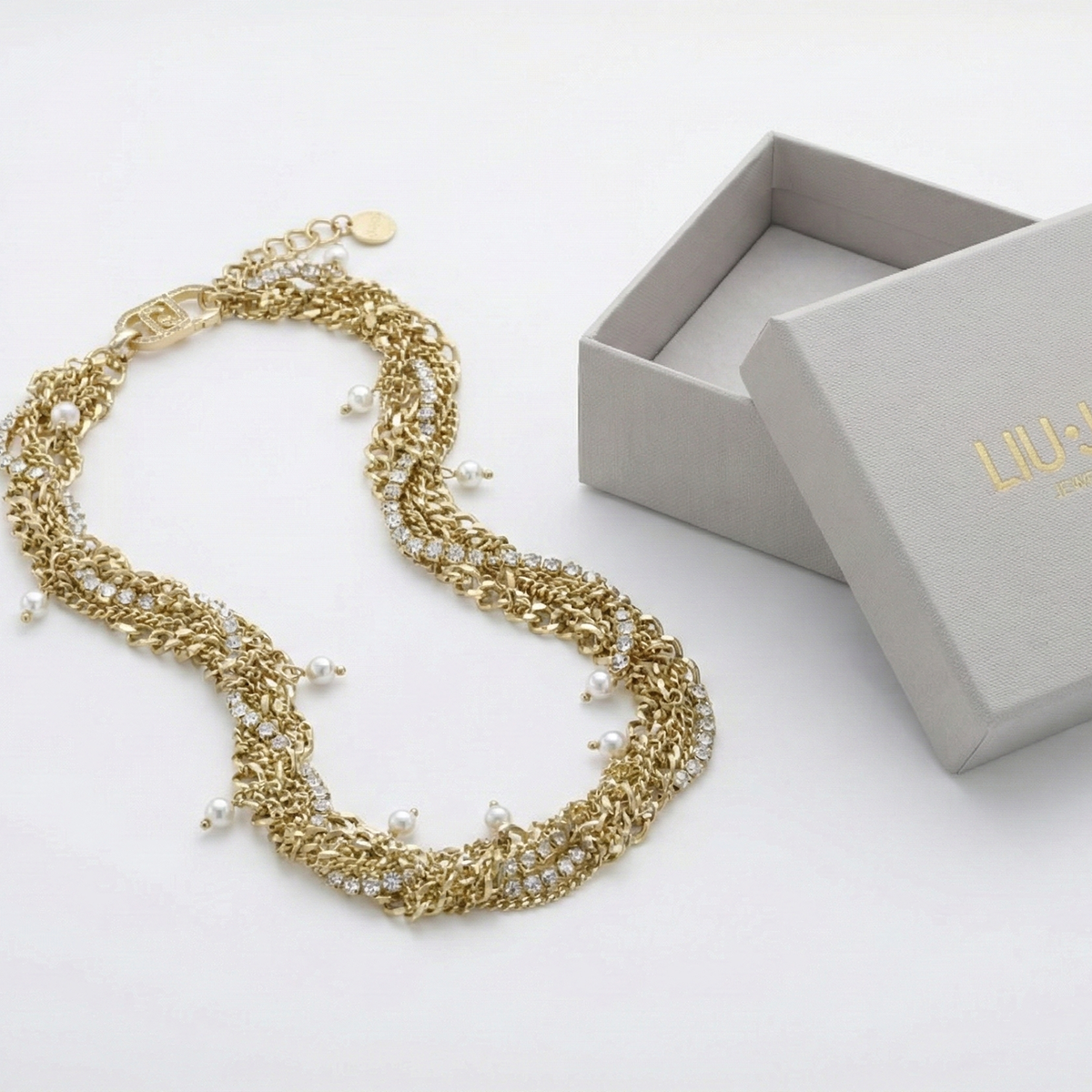 Liu Jo Mure Gold Necklace - LJ3074