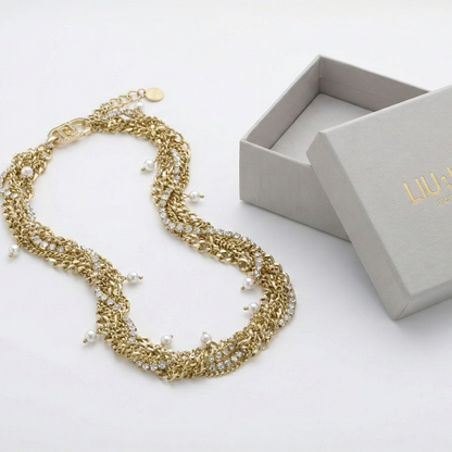Liu Jo Mure Gold Necklace - LJ3074