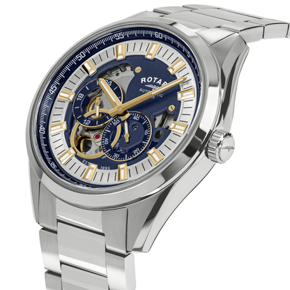 Rotary Men's Seamatic Eclipse 100M Water Resistance Stainless Steel Bracelet Watch - RGB10007/05